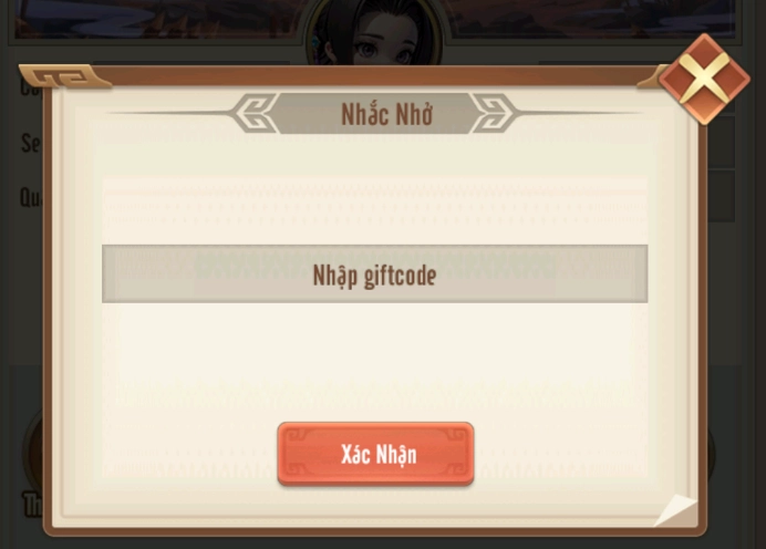 Nhập giftcode