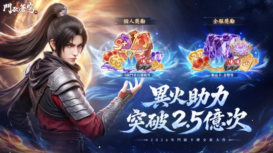 20260820 [新聞稿] 《鬥破蒼穹M：少年崛起》8月20日正式上線！百萬預約達成，豪禮全面解鎖 888紫晶卡大放送攻略活動同步開跑。 image3
