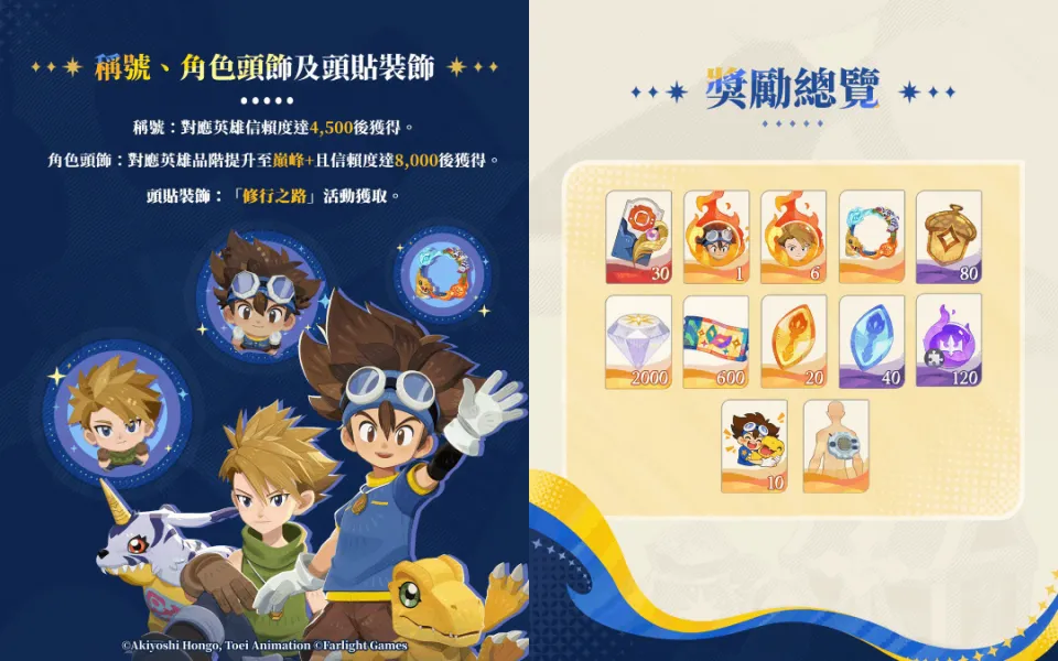 《劍與遠征:啟程》x《數碼寶貝》聯動正式開啟!太一&亞古獸、大和&加布獸聯動登場! image3