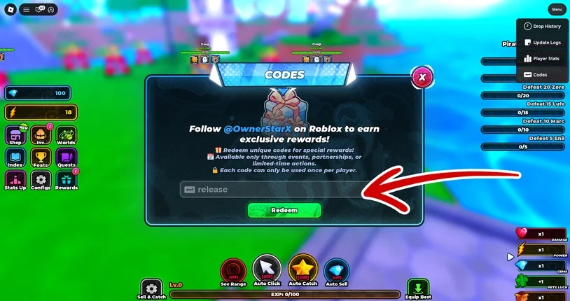 Roblox Anime Capture Codes ล่าสุด แจก Potions และ F2P Tickets ฟรี