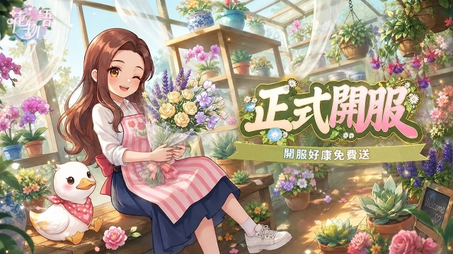 《花物語》雙平台正式上市!打造專屬療癒花店
