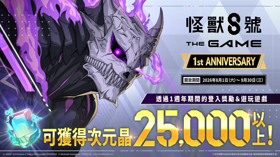 8_1 17_00 後可公開_Akatsuki Games_「怪獸 8號 THE GAME」1 週年活動開幕!全戰線,全解放。主線劇情 14 章與多項豪華活動接連登場! image3