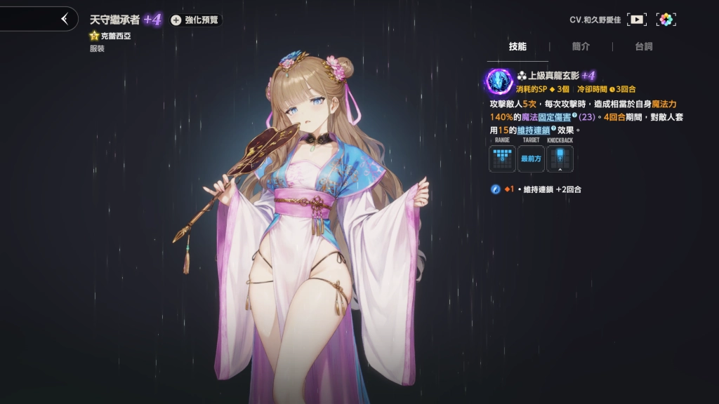 棕色塵埃2角色天守繼承者克蕾西亞