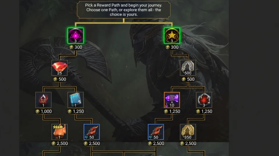 Optimal Routes for RAID Shadow Legends Varkos Heros Path Rewards.jpg