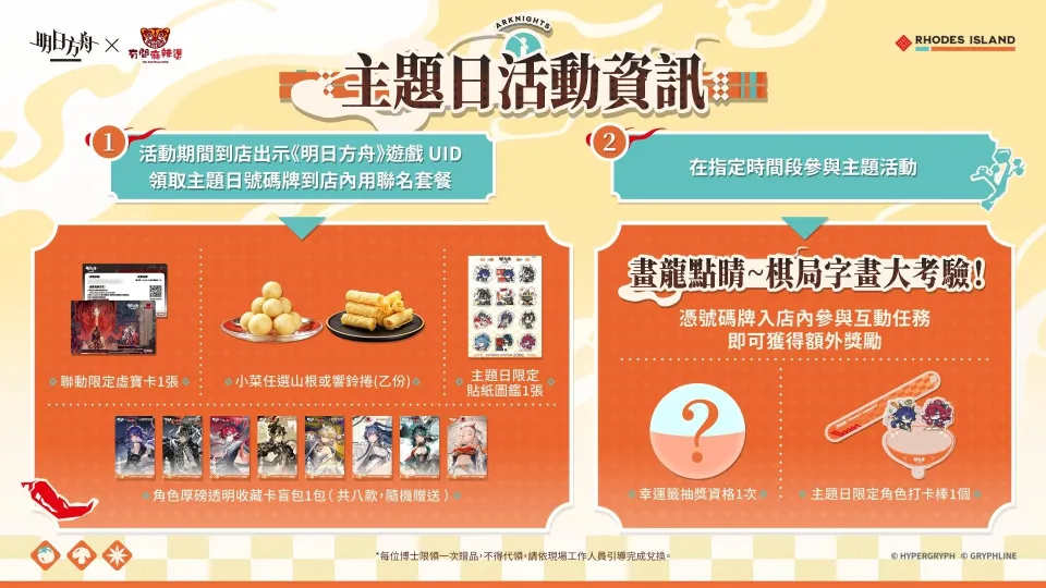 《明日方舟》與台灣『潮味決』、香港『有間麻辣燙』推出聯動活動,SideStory「辭歲行」限時開啟 image5