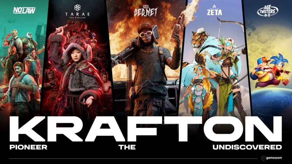 KRAFTON於Gamescom 2026開幕之夜盛會公開五款新作