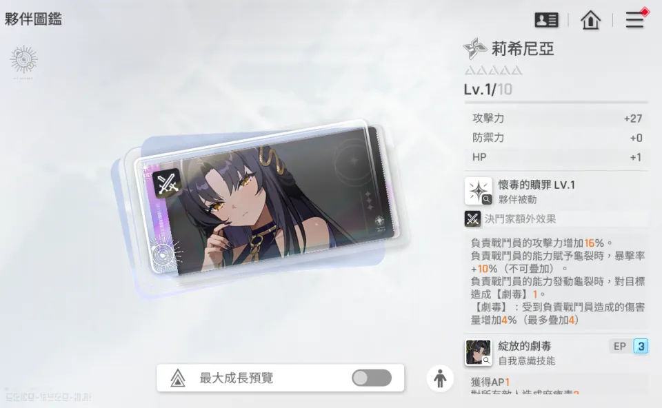 卡厄思夢境艾拉貝拉夥伴莉希尼亞