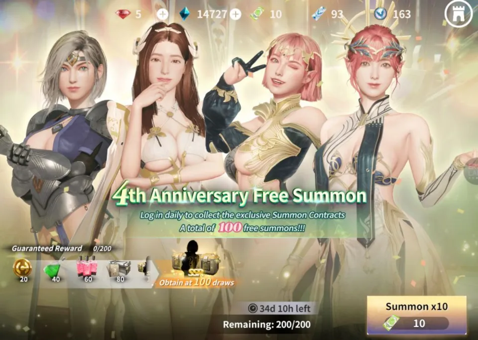 Rise of Eros 4th Anniversary Free Summons .png