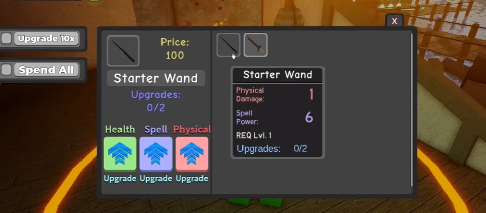 up grade keeper gear
