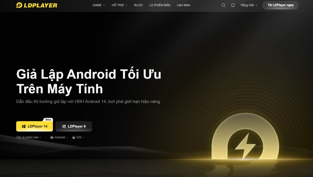 Trang chủ chính thức của LDPlayer