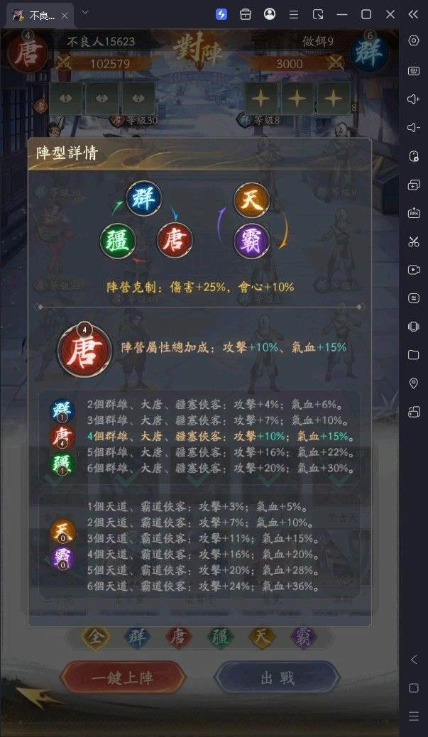 不良人破局隊伍陣營克制關係