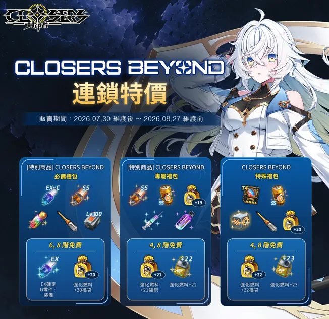 20260730新聞主題：《封印者：CLOSERS》門之女神「摩亞」今日降臨 史上首次新角色直升 2.5 億戰力登場 image6