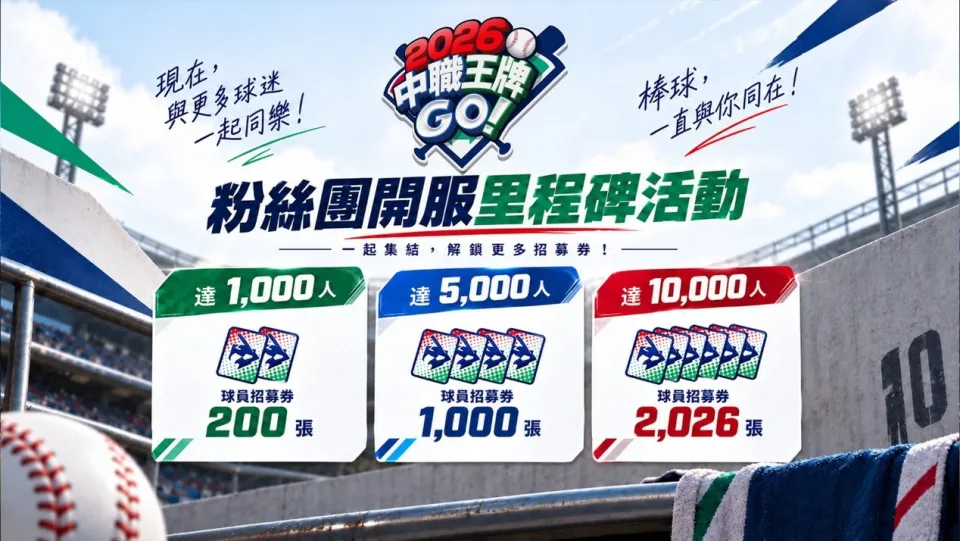 20260917 [新聞稿] CPBL官方授權《2026中職王牌GO!》雙平台熱血開打！ 中職球星集結上陣 image2