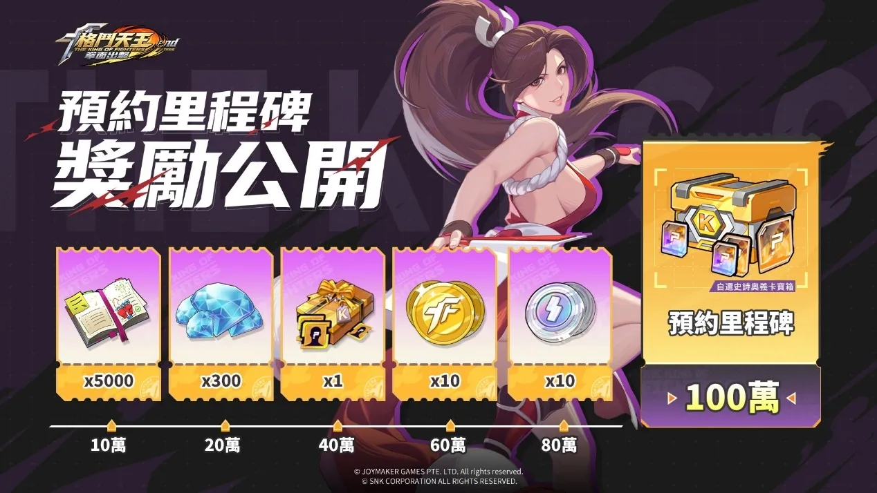 SNK正版授權卡牌RPG《格鬥天王:拳面出擊》開啟GooglePlay及官網預約 預約就抽iPhoneDuo image6