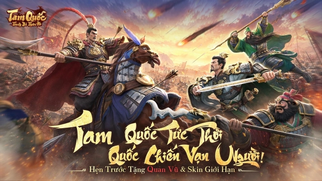 Game SLG Tam Quốc hành quân tự do Tam Quốc: Tranh Bá Thiên Hạ chính thức khai mở đăng ký trước, hẹn trước nhận miễn phí Quan Vũ