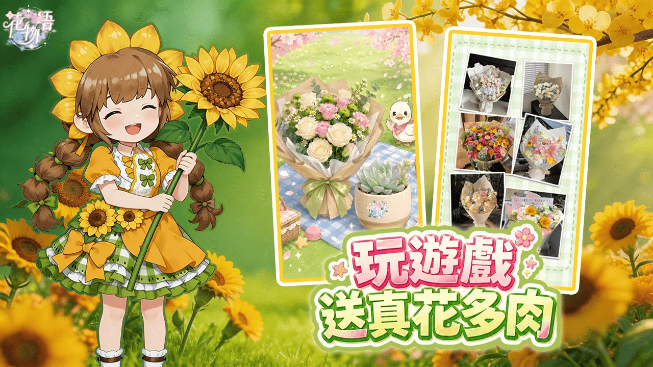 《花物語》雙平台正式上市!打造專屬療癒花店 真花、多肉植物免費送 把遊戲中的浪漫帶進現實 image4