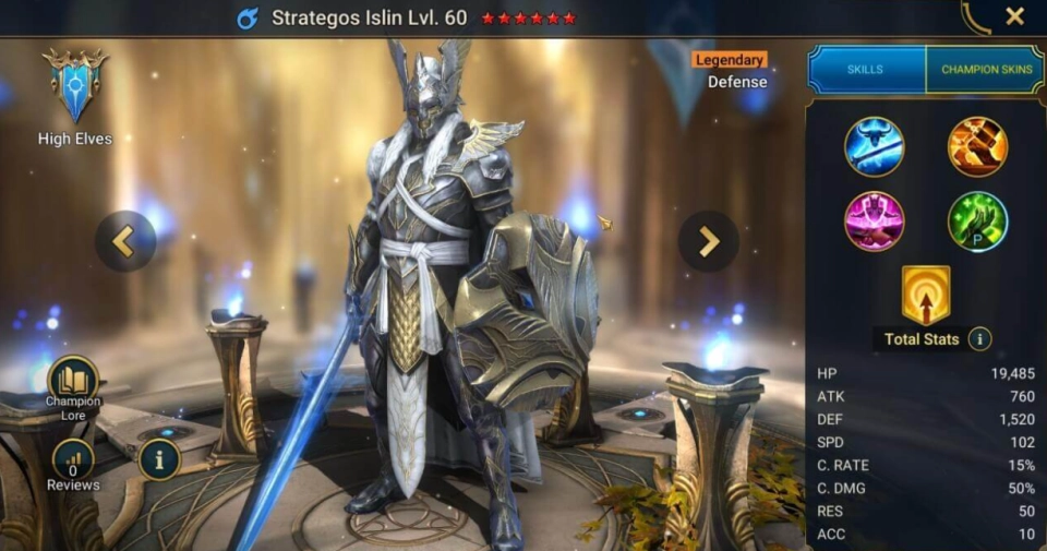 Strategos Islin Build Guide 2026: Best Gear, Masteries, Stats & Teams | RAID: Shadow Legends