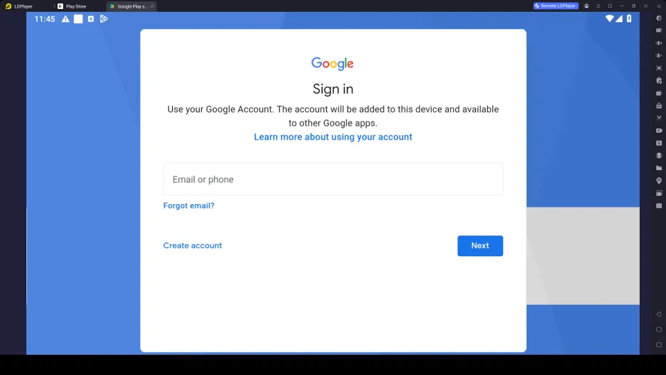 Sign In to Google Play